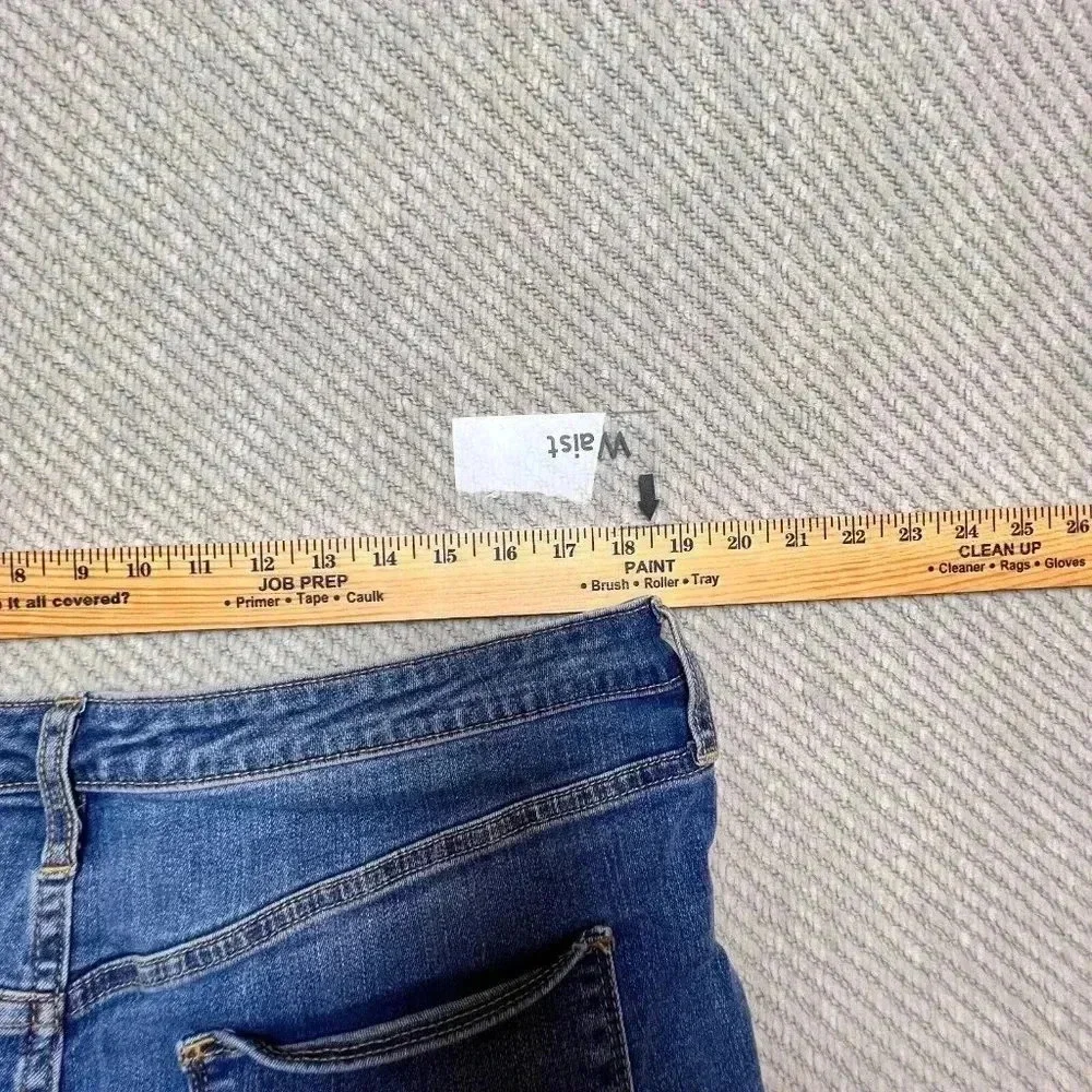 Universal Thread Womens Blue High Rise Skinny Jeans Plus Sz 18/34R Classic Basic
